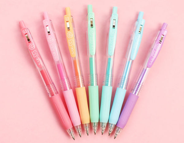 Zebra Sarasa Clip Milky Gel Pen 0.5mm Gel Pen - Bullet Journalling Stationery - 0.5 Kawaii Milk Jelly Ink - Japanese Bujo Supplies