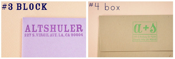 Custom Font Address Stamp