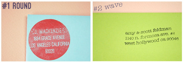 Custom Font Address Stamp