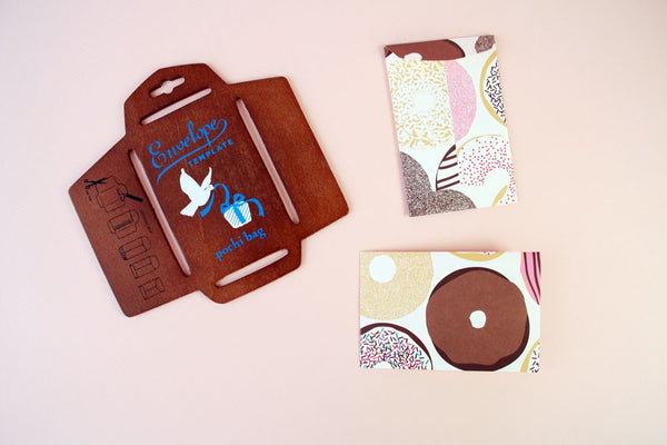 Wooden envelope template