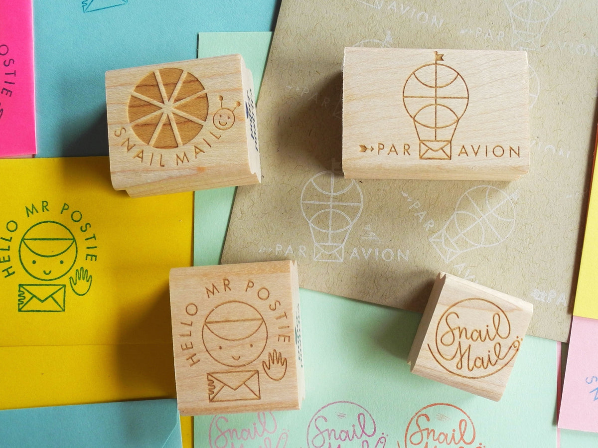 Round Snail Mail Stamps – Paper Pastries