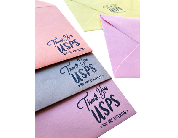 Thank you USPS rubber stamp