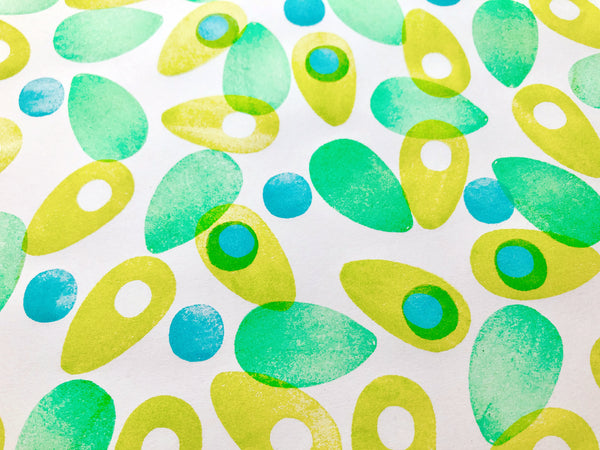 avocado rubber stamps | avocado slice & seed stamps | tropical fruit stamps for summer crafts, diy, card making, block printing - TALK TO THE SUN