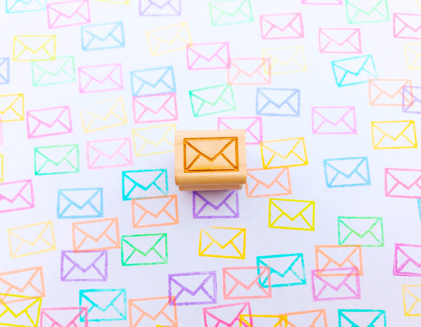 Mini envelope stamp | snail mail stamp | for diy, planner, bullet journal, card making, gift wrapping- TALK TO THE SUN