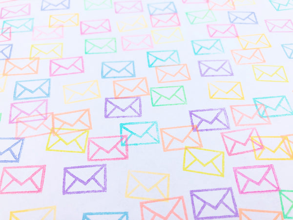 Mini envelope stamp | snail mail stamp | for diy, planner, bullet journal, card making, gift wrapping- TALK TO THE SUN