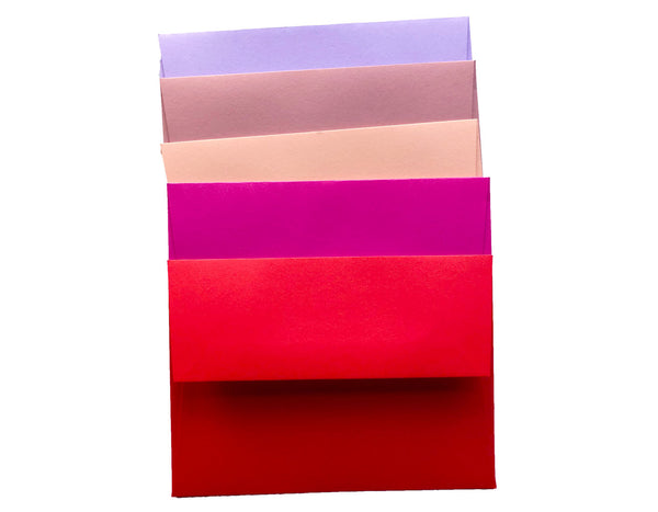 Lovey Dovey feminine BLANK CARD AND ENVELOPE 20 PACK