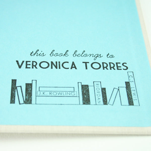 Personal library custom stamp