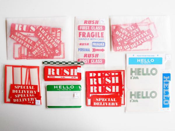 Vintage Labels + Stickers Packs