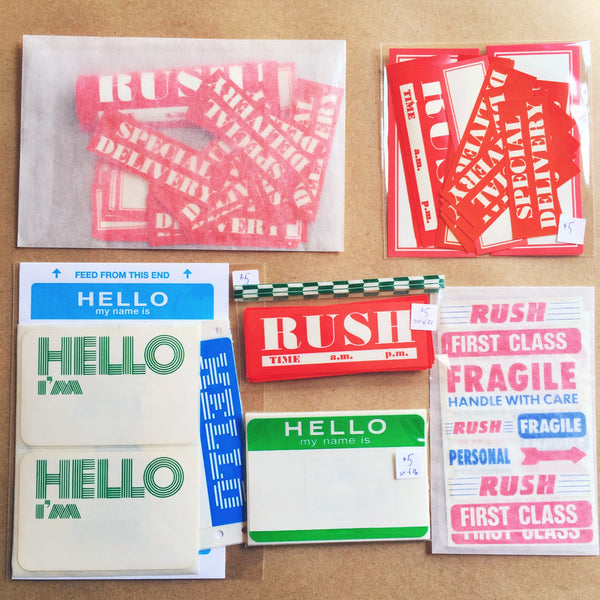 Vintage Labels + Stickers Packs