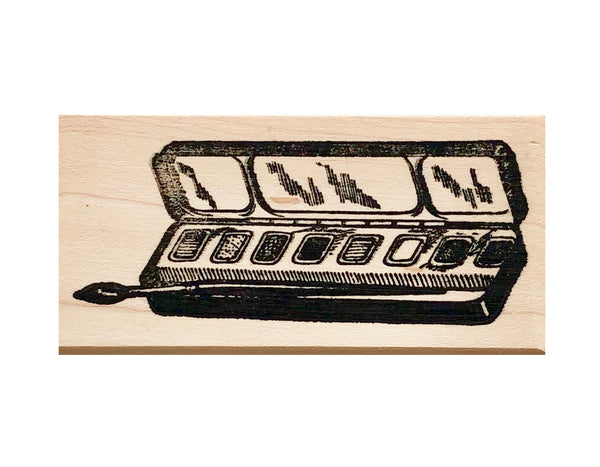 Snail Mail and Art Themed Rubber Stamps