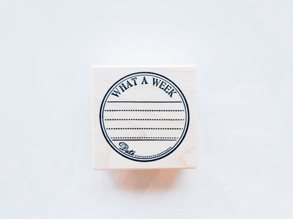 Day Calendar Rubber Stamp