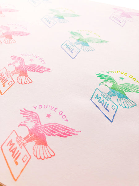 Mail More Love Rubber Stamps