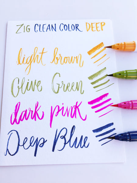 Zig Clean Color Real Brush Pen Sets