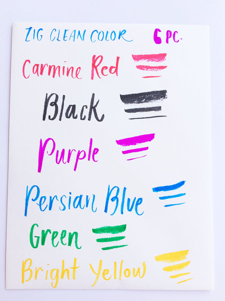 Zig Clean Color Real Brush Pen Sets