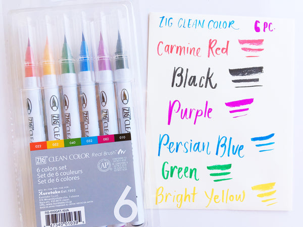Zig Clean Color Real Brush Pen Sets