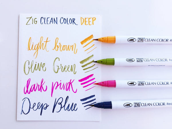 Zig Clean Color Real Brush Pen Sets