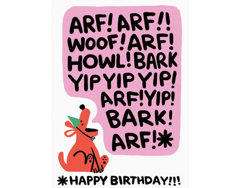 ‘Birthday Bark’ Greetings Card