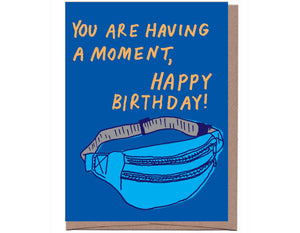 Fanny Pack Birthday Greeting Card