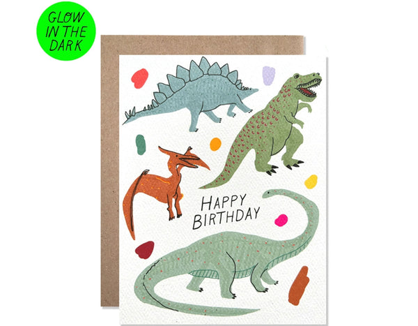 Happy Birthday Glow in the Dark Dinosaurs