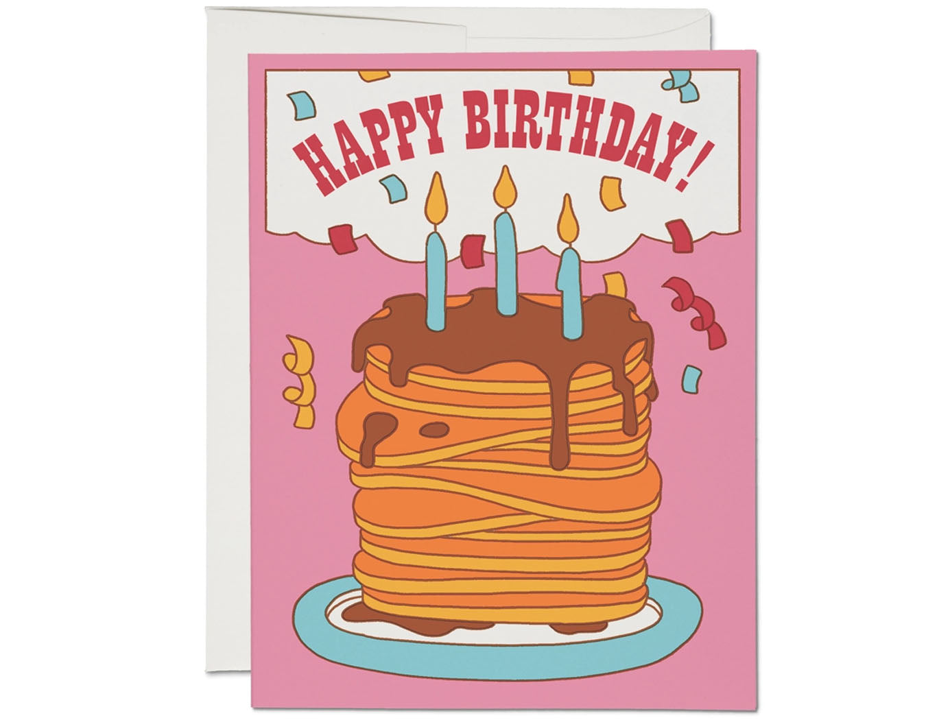 Pancake Birthday Greeting Card