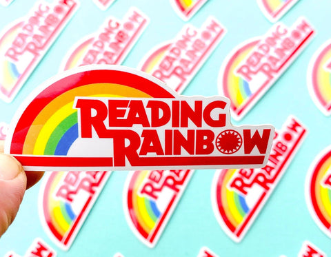 Reading Rainbow Sticker 80s Vintage Logo Sticker