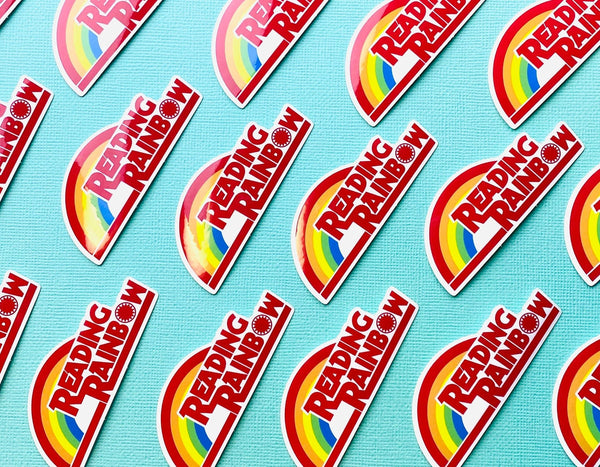 Reading Rainbow Sticker 80s Vintage Logo Sticker