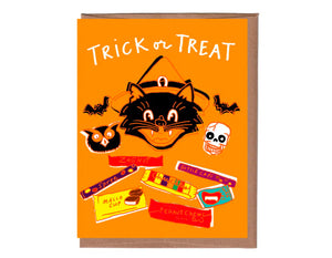 Retro Candy Halloween Greeting Card