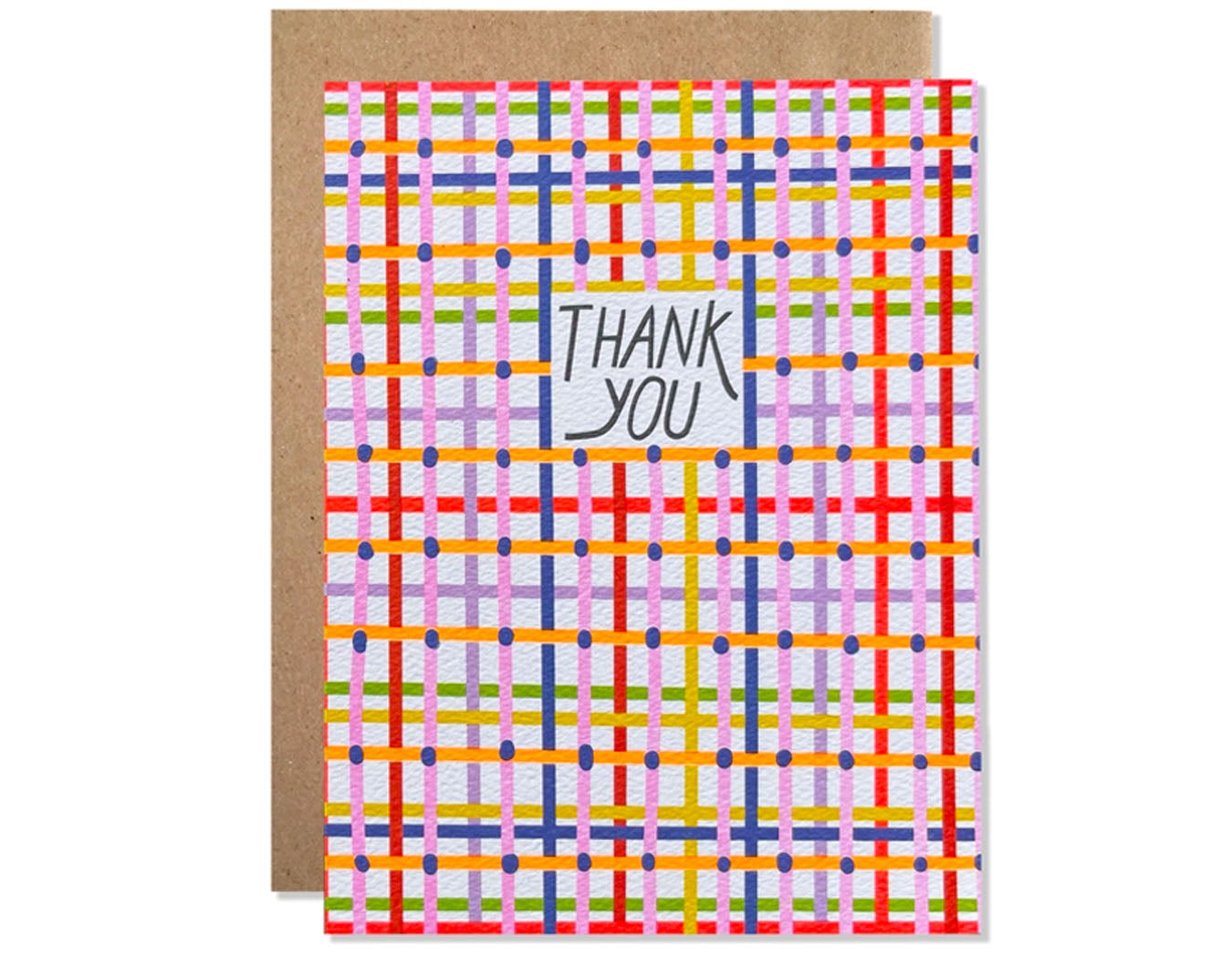 Thank You Plaid Set of 8