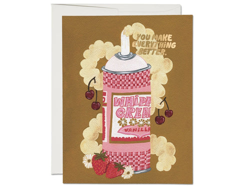 Whipped Cream Friendship Greeting Card