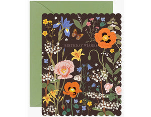 Wild Flowers Field Birthday | Greeting Card