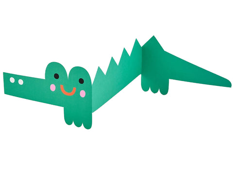 'croc' Fold Out Kid's Birthday Card