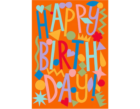 'happy Birthday' Embossed Greetings Card