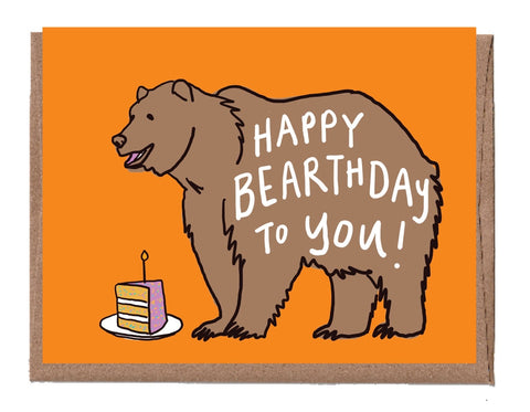 Bear Birthday Greeting Card