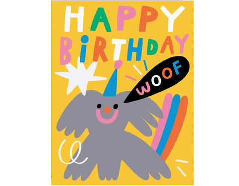 happy birthday Woof Kids Birthday Greetings Card