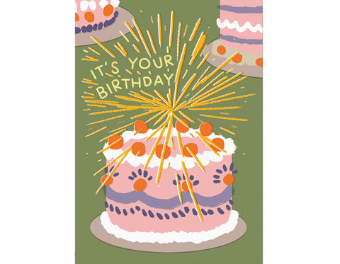 'it's Your Birthday' Foiled Greetings Card