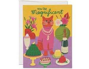 Magnificent Cat Friendship Greeting Card