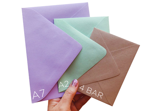 Colorful A2 envelopes 10 pack