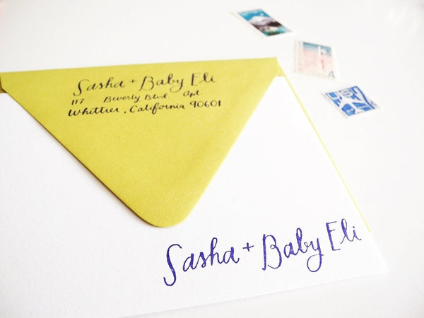New Personalized Baby Stationery Set