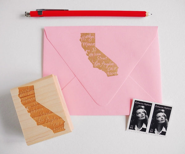 The Original Home State Personalized Return Address Stamp 