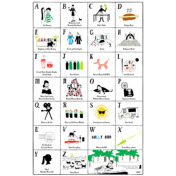 Los Angeles ABC Art Print