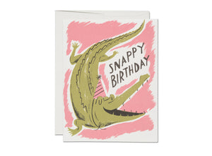Snappy Alligator Happy Birthday Greeting Card