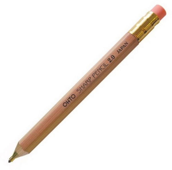 Ohto Wooden Mechanical Pencils 3 different sizes