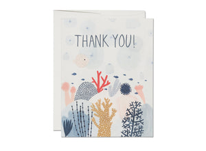 Coral Reef Thank You Card Box Set of 8
