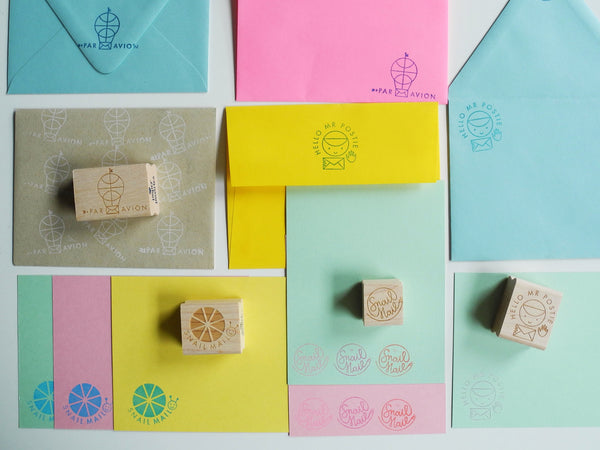 Snail Mail Book Rubber Stamps