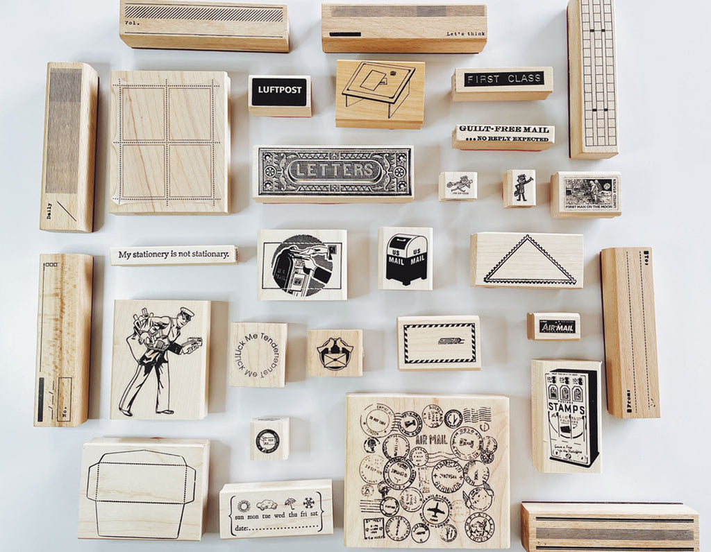 Journaling Rubber Stamps - The Stationery Selection Original Rubber St