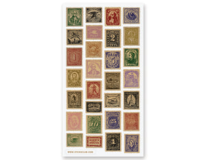 Vintage Postal Stamps Sticker Sheet – STICKII