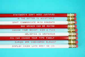 Reasons to love type pencil set
