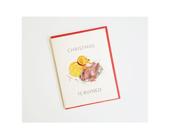 Christmas is Ruined / Dog Holiday Card