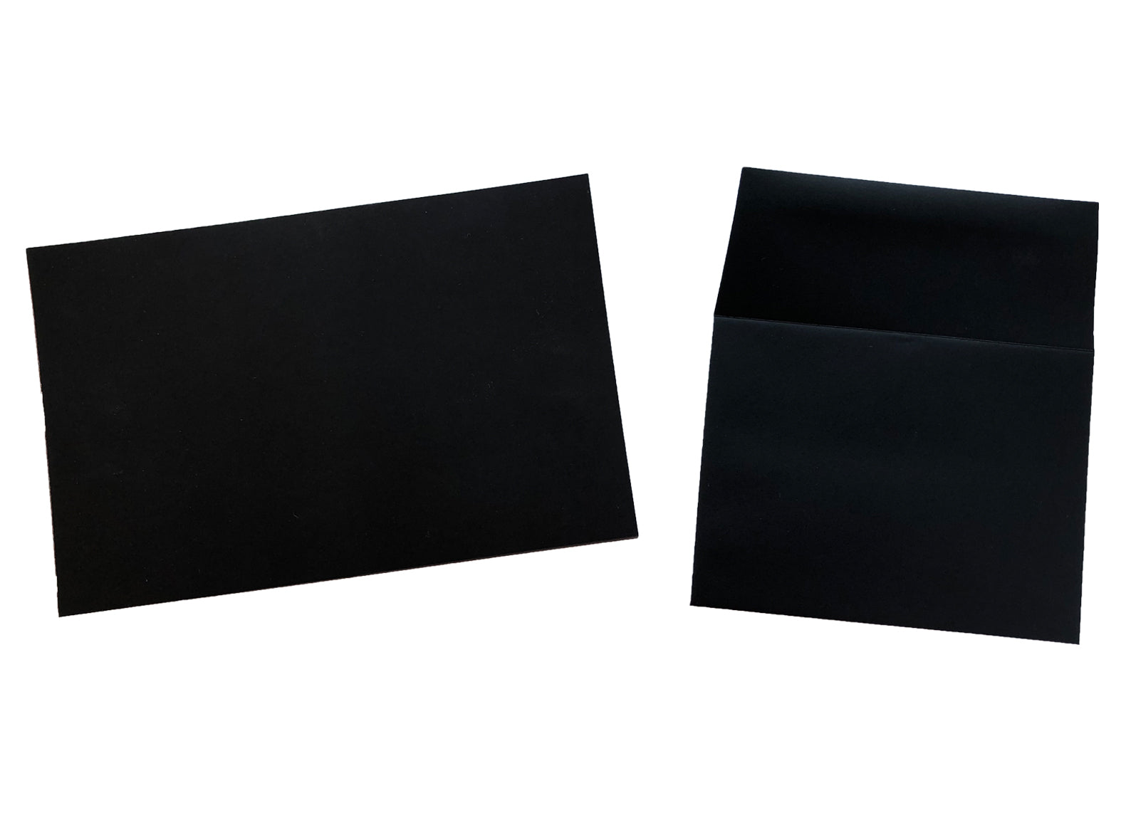 BLACK PAPER NOTEPAD AND BLACK ENVELOPES – Paper Pastries