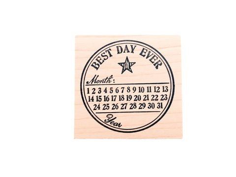 Best Day Ever Rubber Stamp
